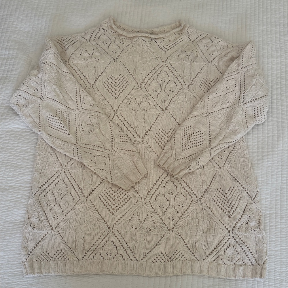 Charter Club Ivory Knit Sweater